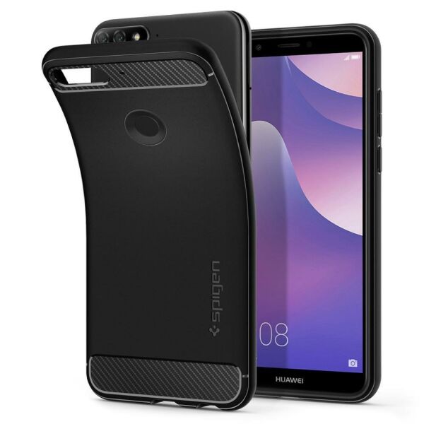 Spigen Y7 Prime 2018/Y7 2018/Nova 2 Lite/Enjoy 8 ile Uyumlu Kılıf Rugged Armor