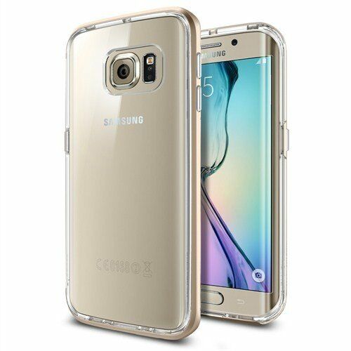 Spigen Galaxy S6 ile Uyumlu Kılıf Neo Hybrid CC Champagne Gold