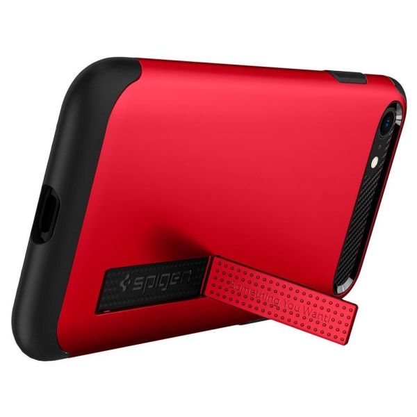 Spigen iPhone SE (2020) ile Uyumlu Kılıf Slim Armor Red