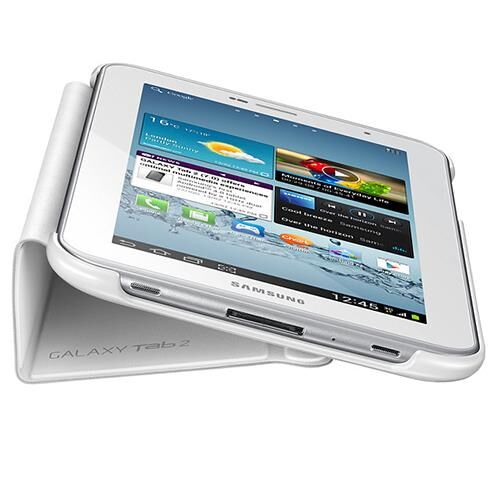 Galaxy Tab 2 7.0'' ile Uyumlu Bookcover Kılıf Beyaz EFC-1G5SWECSTD