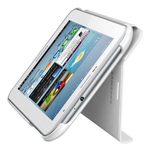 Galaxy Tab 2 7.0'' ile Uyumlu Bookcover Kılıf Beyaz EFC-1G5SWECSTD