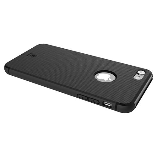 Baseus Hermit Bracked Case iPhone 7 ile Uyumlu Silikon Kılıf Siyah