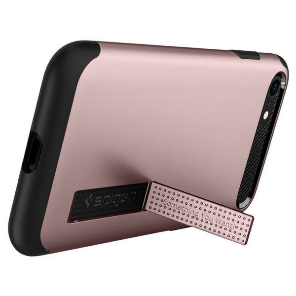 Spigen iPhone SE (2020) ile Uyumlu Kılıf Slim Armor Rusty Pink
