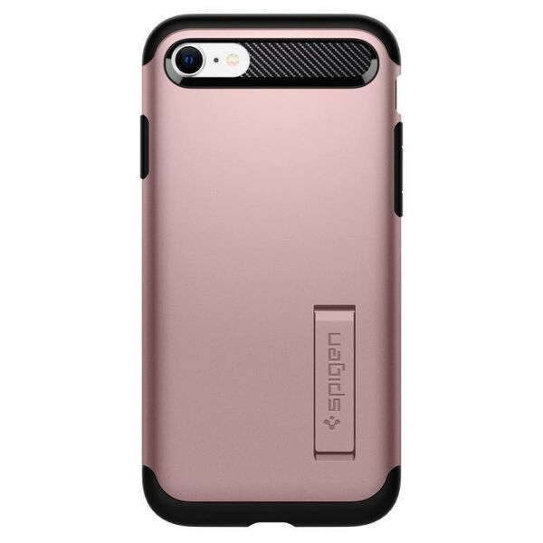 Spigen iPhone SE (2020) ile Uyumlu Kılıf Slim Armor Rusty Pink
