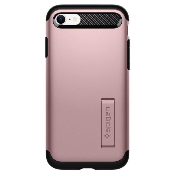 Spigen iPhone SE (2020) ile Uyumlu Kılıf Slim Armor Rusty Pink
