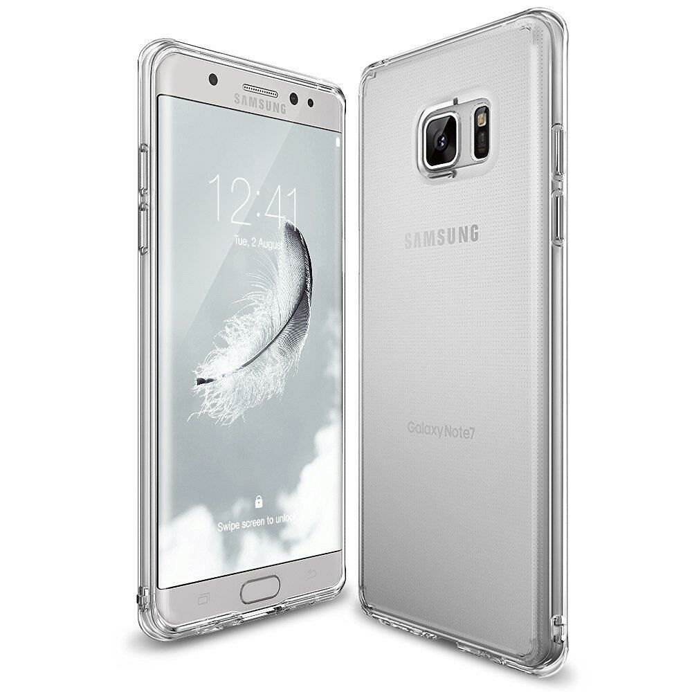 Ringke Air Galaxy Note 7 FE ile Uyumlu Kılıf Crystal Clear Ultra Hafif Esnek İnce Şeffaf Transparan