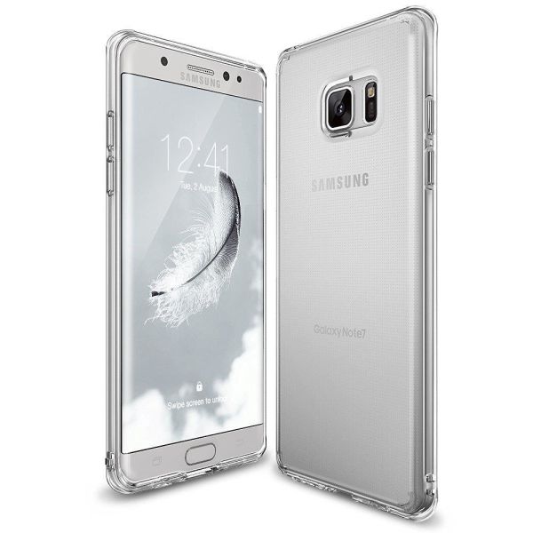 Ringke Air Galaxy Note 7 FE ile Uyumlu Kılıf Crystal Clear Ultra Hafif Esnek İnce Şeffaf Transparan