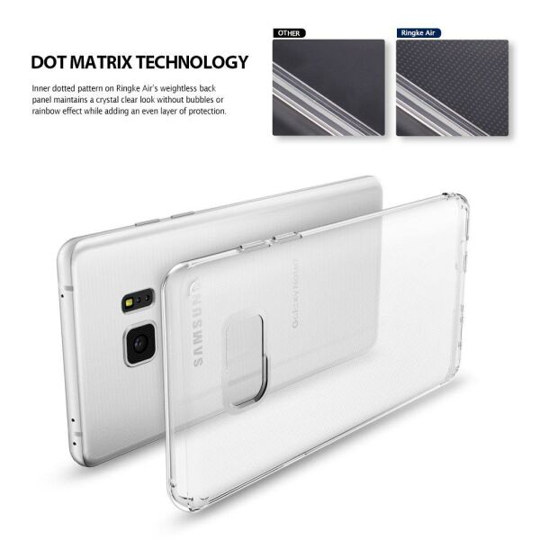 Ringke Air Galaxy Note 7 FE ile Uyumlu Kılıf Crystal Clear Ultra Hafif Esnek İnce Şeffaf Transparan