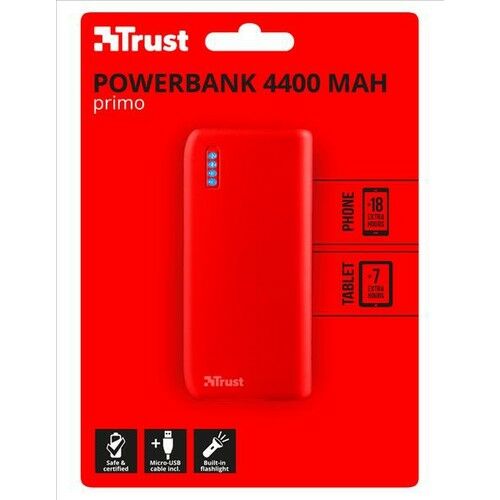 Trust 22136 Primo Powerbank 4400 Kırmızı