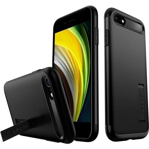 Spigen iPhone SE (2020) ile Uyumlu Kılıf Slim Armor Black