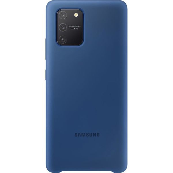 Galaxy S10 Lite ile Uyumlu Silikon Kılıf Mavi EF-PG770TLEGWW