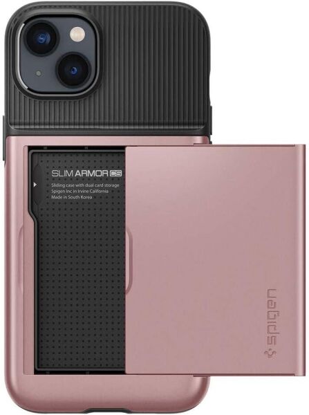 Spigen iPhone 14 Plus ile Uyumlu Kılıf Slim Armor CS Rose Gold