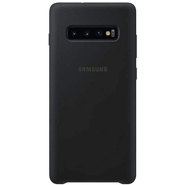 Galaxy S10e ile Uyumlu Kılıf Silicone Cover Siyah EF-PG970TBEGWW