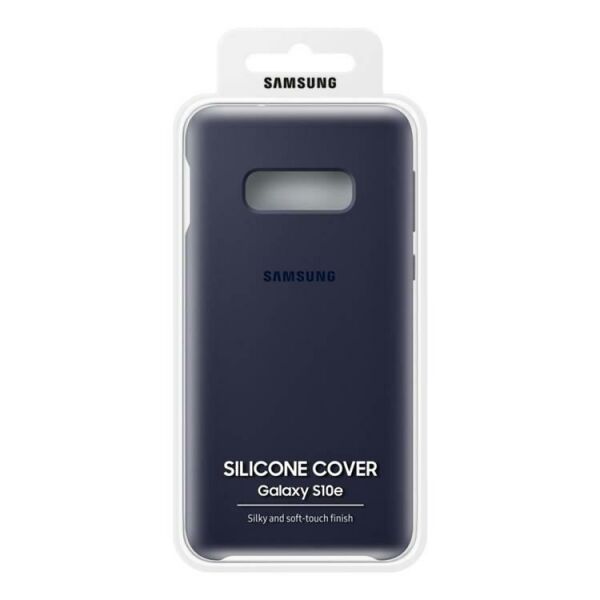 Galaxy S10e ile Uyumlu Kılıf Silicone Cover Siyah EF-PG970TBEGWW
