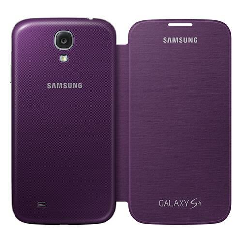 Galaxy S4 ile Uyumlu Flip Cover Kılıf Mor EF-FI950BVEGWW (Out)