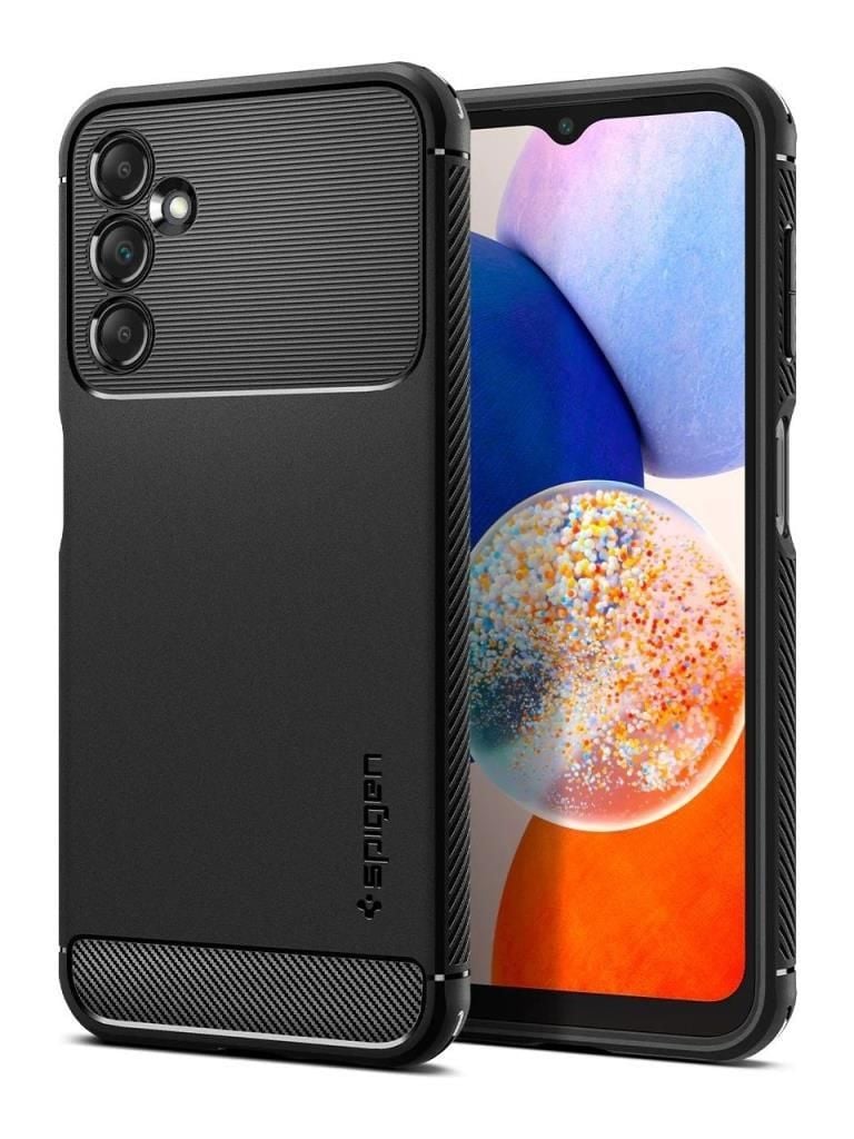 Spigen Galaxy A14 5G ile Uyumlu Kılıf Rugged Armor Matte Black