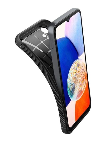 Spigen Galaxy A14 5G ile Uyumlu Kılıf Rugged Armor Matte Black