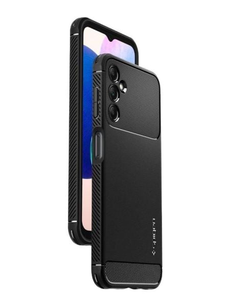 Spigen Galaxy A14 5G ile Uyumlu Kılıf Rugged Armor Matte Black