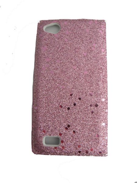 Jopus Discovery E3 ile Uyumlu Suni Deri KK-148 Simli Kapaklı Koruma Kılıfı Pembe