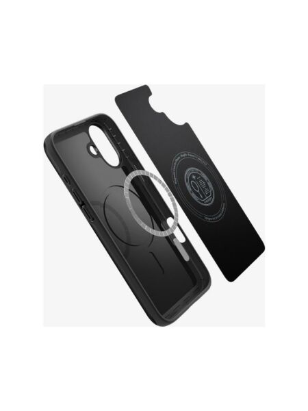 Spigen iPhone 16 Plus ile Uyumlu Kılıf Tough Armor Mag (MagSafe Uyumlu) Black