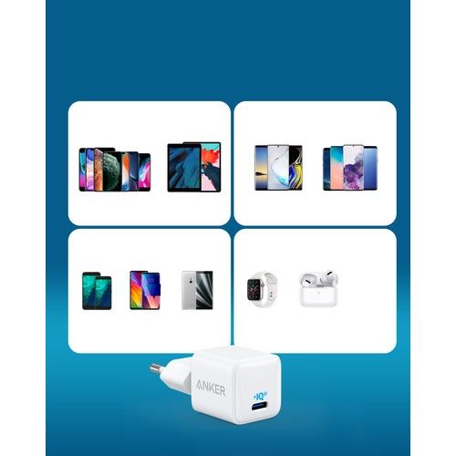 Anker PowerPort III Nano 20W USB-C Güç Adaptörü A2633