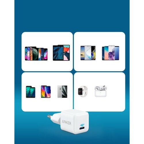 Anker PowerPort III Nano 20W USB-C Güç Adaptörü A2633