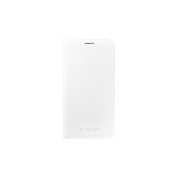 Galaxy E7 ile Uyumlu Flip Wallet Kılıf Beyaz EF-WE700BWEGWW