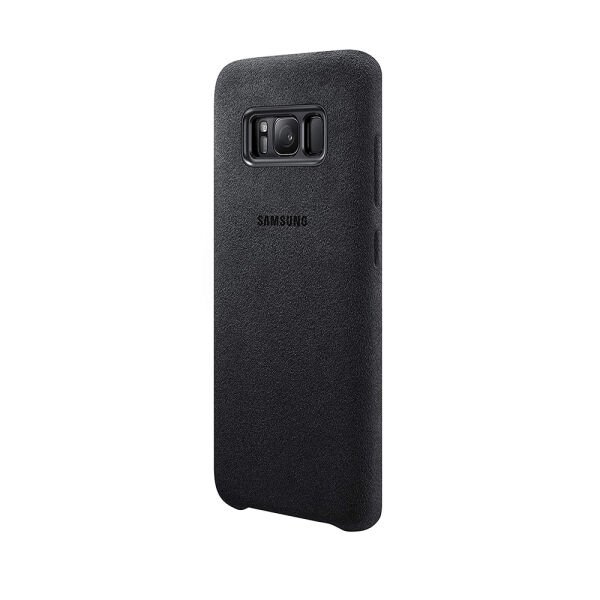 Galaxy S8 Plus ile Uyumlu Alacantara Cover Siyah EF-XG955ASEGWW (Out)