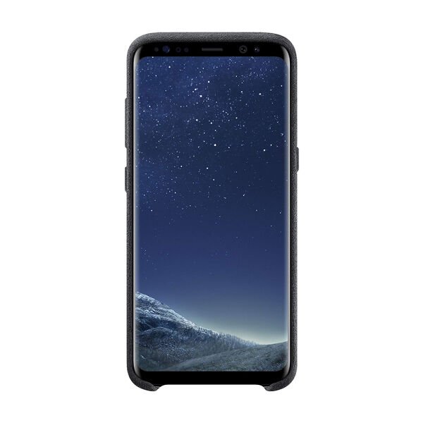 Galaxy S8 Plus ile Uyumlu Alacantara Cover Siyah EF-XG955ASEGWW (Out)
