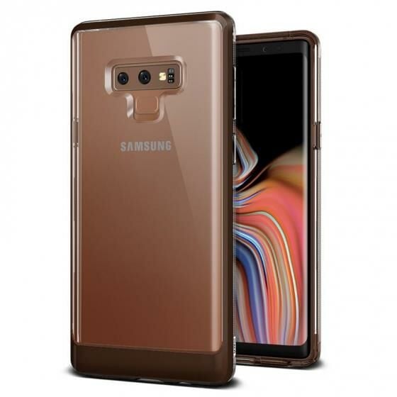VRS Design Galaxy Note 9 ile Uyumlu Crystal Bumper Kılıf Brown