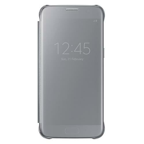 Galaxy S7 ile Uyumlu Clear View Cover Kılıf Gümüş EF-ZG930CSEGWW (Out)