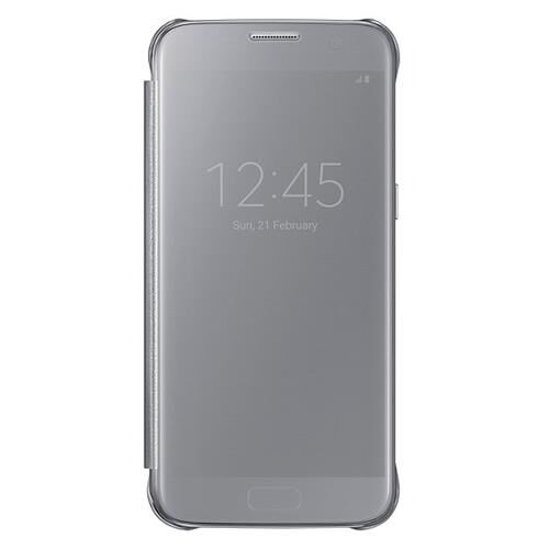 Galaxy S7 ile Uyumlu Clear View Cover Kılıf Gümüş EF-ZG930CSEGWW (Out)