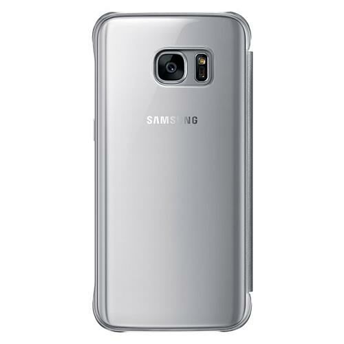 Galaxy S7 ile Uyumlu Clear View Cover Kılıf Gümüş EF-ZG930CSEGWW (Out)