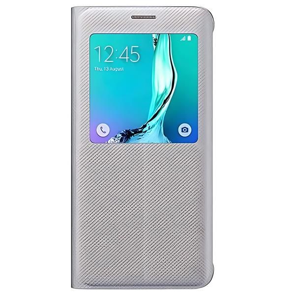 Galaxy S6 Edge Plus ile Uyumlu Kılıf S View Cover EF-CG928PSEGTR Gümüş