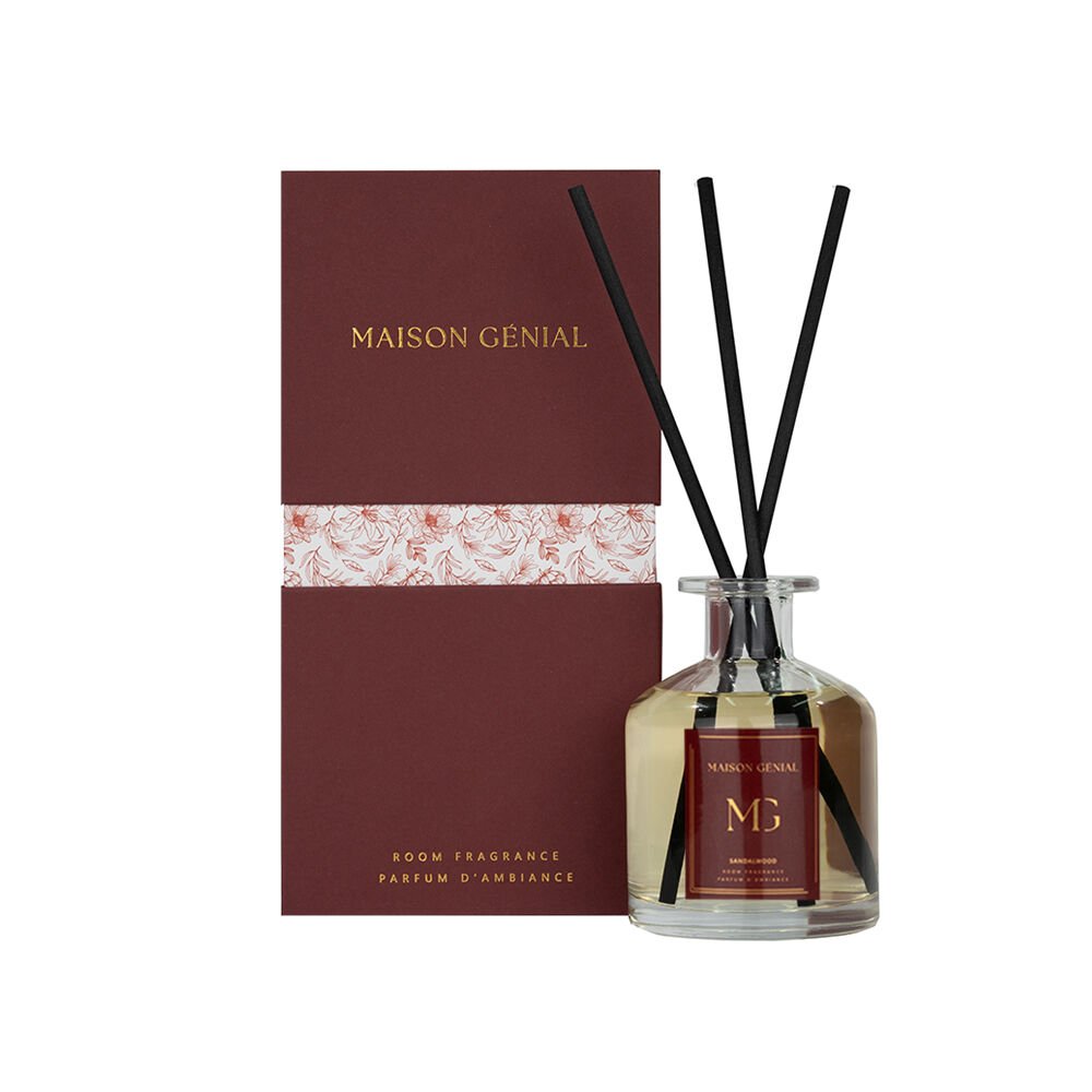 Maison Genial Luxury Sandal Wood Bordo Difüzer 220cl