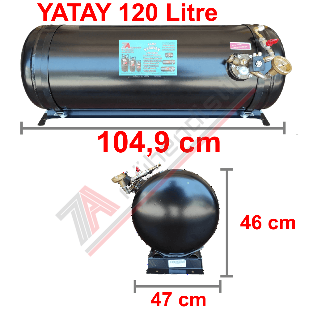 120 Lt Kollektörlü Karavan Lpg Tank