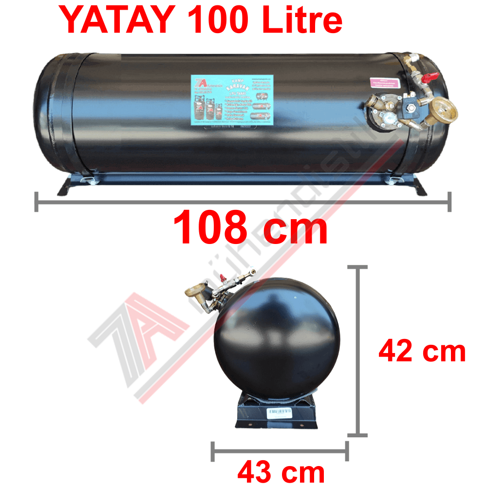 100 Lt Kollektörlü Karavan Lpg Tank