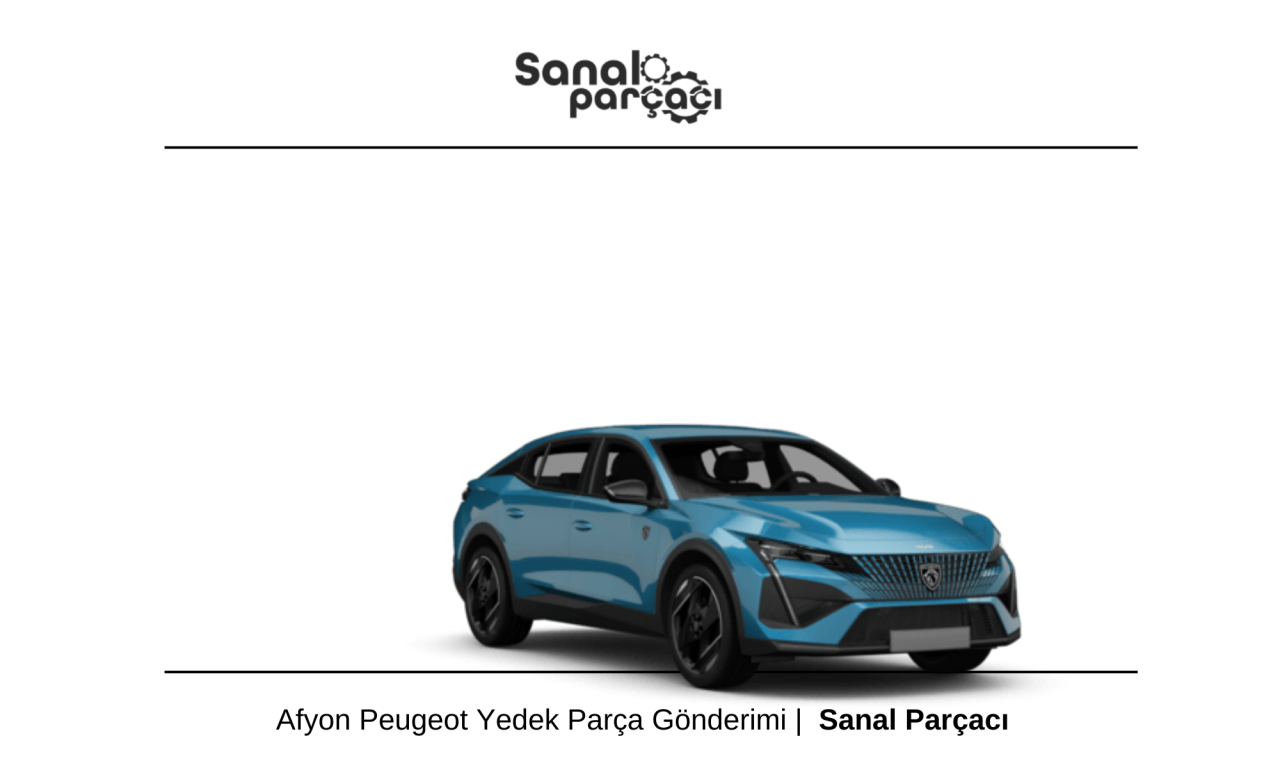 Afyon Peugeot Yedek Parça Gönderimi