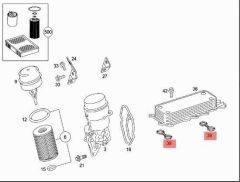 Mercedes W219 Yağ Soğutucusu Contası Elring Marka A6421880580