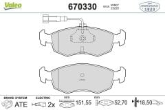 Fiat Palio 1.2 8V Ön Fren Balatası VALEO Marka 77362180
