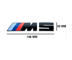 BMW M5 Yazısı 30 - 148 mm Siyah İthal Marka