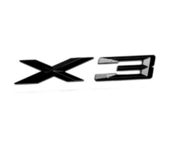 BMW X3 Yazısı 30 - 155 mm Siyah İthal Marka