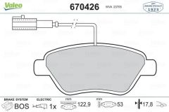 Fiat Bravo Ön Fren Balatası Çift Fiş 1.2-1.9 / 8V-16V MultiJet VALEO 77366134