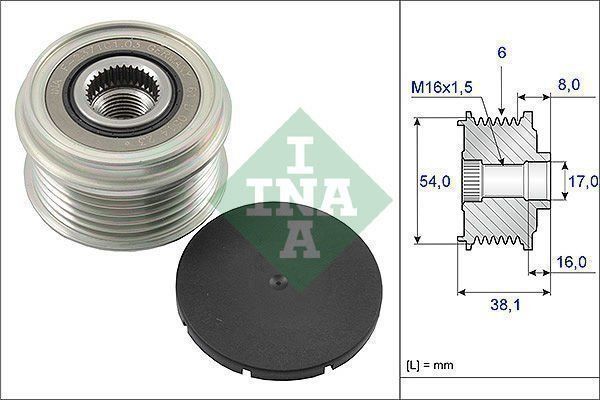 Fiat İdea 1.3 MultiJet Alternatör Kasnağı Gates İNA 77362717