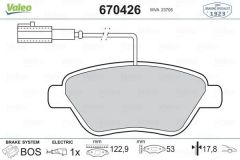 Fiat Brava Ön Fren Balatası Çift Fiş 1.2-1.9 / 8V-16V MultiJet VALEO 77366134