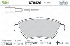 Fiat Egea Ön Fren Balatası Çift Fiş 1.2-1.9 / 8V-16V MultiJet VALEO 77366134