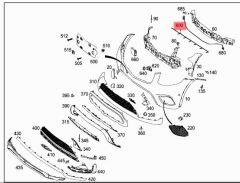 Mercedes X253 Park Sensör Tesisatı Ön Orijinal Mercedes Marka A2535402400