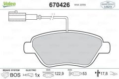 Fiat Linea Ön Fren Balatası Çift Fiş 1.2-1.9 / 8V-16V MultiJet VALEO 77366134