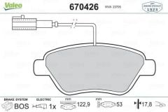 Fiat Siena Ön Fren Balatası Çift Fiş 1.2-1.9 / 8V-16V MultiJet VALEO 77366134