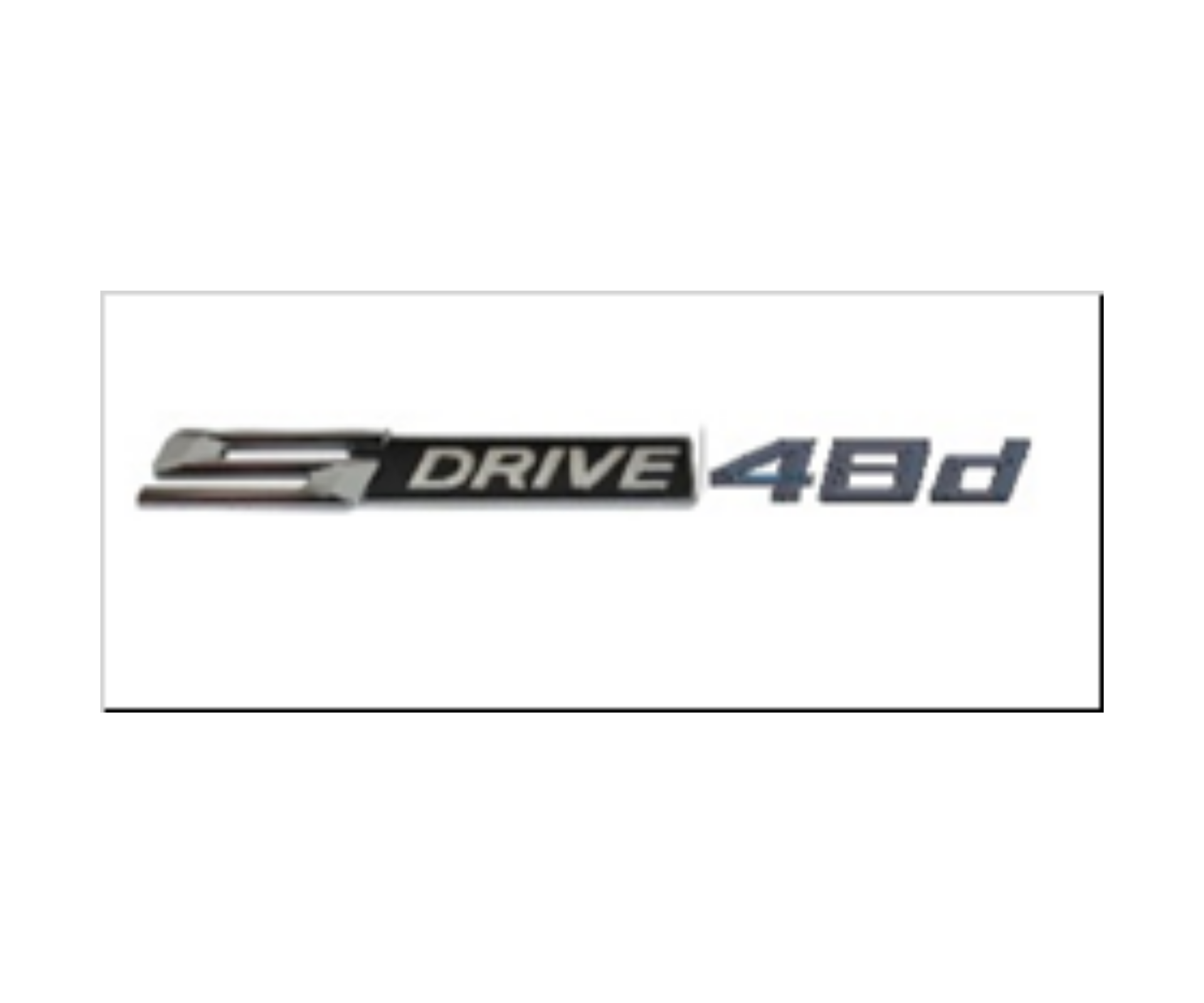BMW SDrive 48d Yazısı Siyah İthal Marka